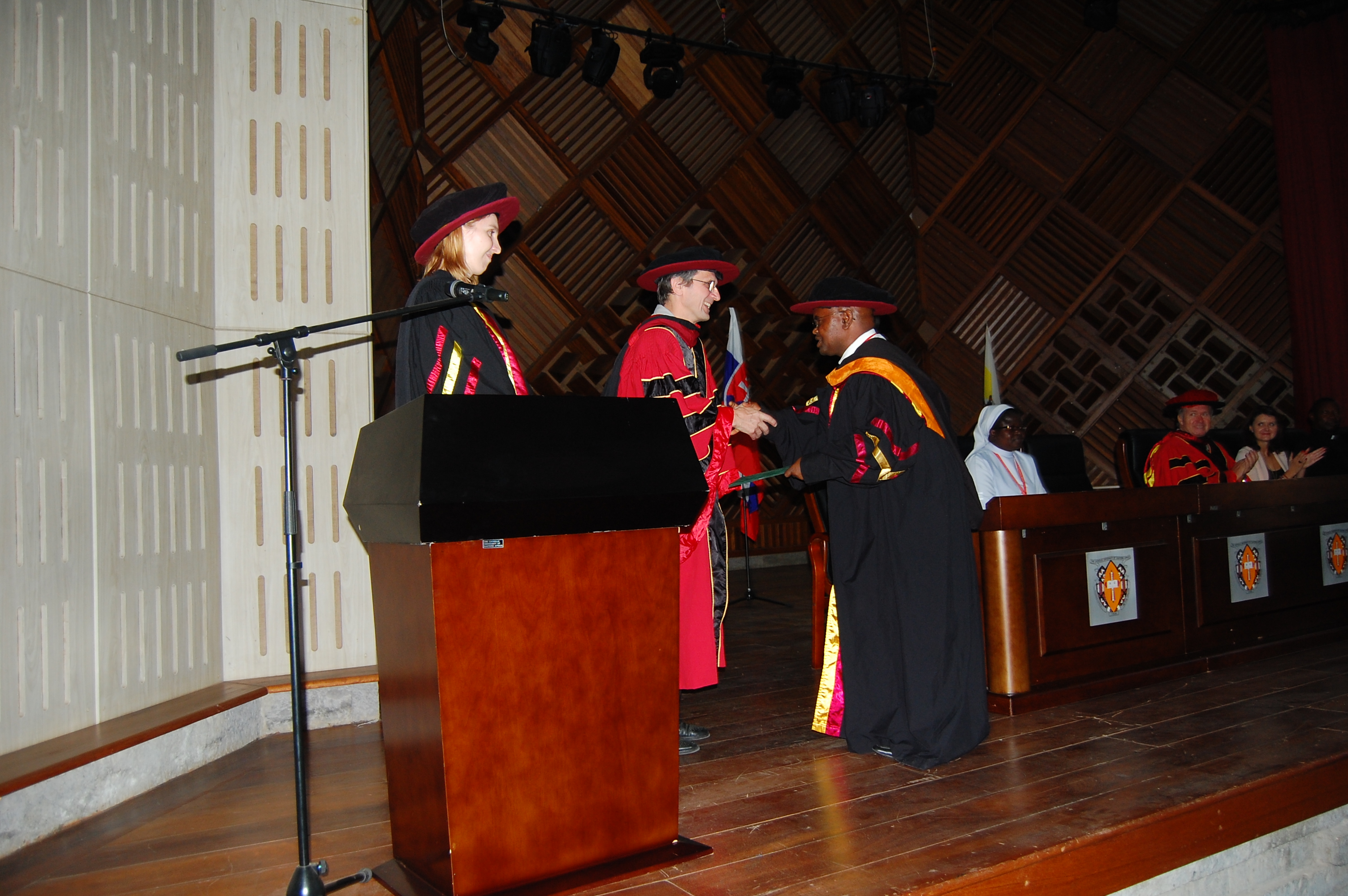 Dr. Receives his PhD Certificate, St. Elizabeth University, Bratislava, Slovalia